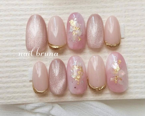 お気に入りの オーダーネイルチップ マグネット 桜色 さくら ネイル 桜 サクラ ネイルチップ・付け爪
