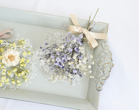 かすみ草ブーケ EC限定【生花】かすみ草ブーケM -ブルー- – karendo online shop