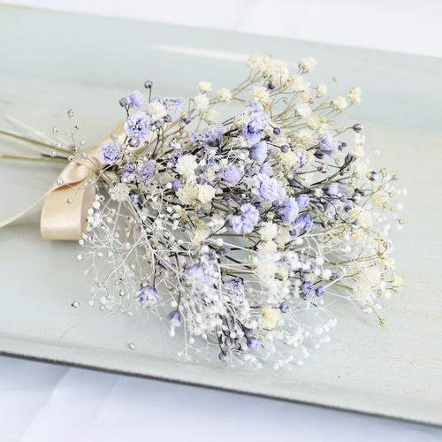 かすみ草 ミニブーケ ラベンダーカラー ドライフラワー fukurosan 通販