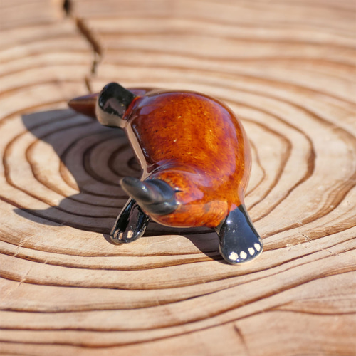 カモノハシ 置物（飴釉） 彫刻 セラミミック 通販 15305137｜Creema