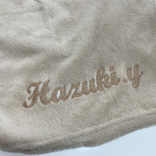 お名前入りブランケット 出産祝い 淡色 名入れ 刺繍ブランケット 刺繍