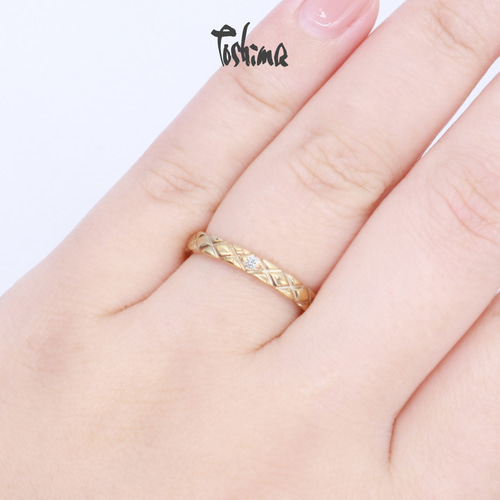 【オススメ】ゴールド×プラチナリング　10号 Avaron 平打ち リング レディース ゴールド 結婚指輪 マリッジ