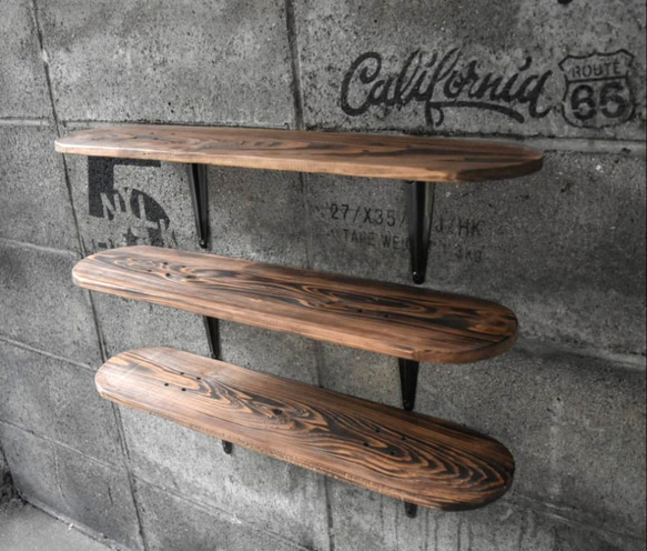 スケートボード 棚 壁掛け シェルフ ウォールラック 男前インテリア 収納 スケートボード 棚 壁掛け シェルフ ウォールラック 男前インテリア 収納