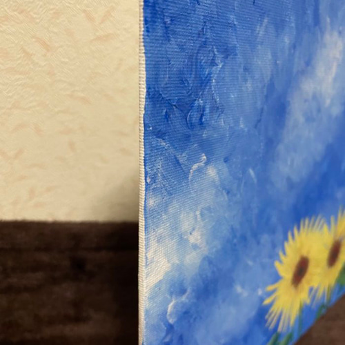 アクリル画 アクリル絵の具に触れ始めて4ヶ月。 少し大きな作品に挑戦して