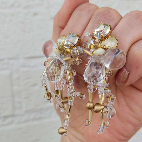 vintage chandelier （シャンデリア）ヴィンテージ×クリアゴールド