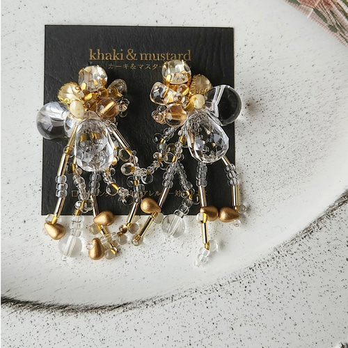 vintage chandelier （シャンデリア）ヴィンテージ×クリアゴールド 
