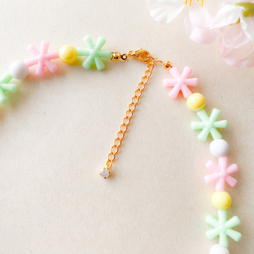 ⭐️little princess＊ ひな祭り - pink frill キッズイヤリング