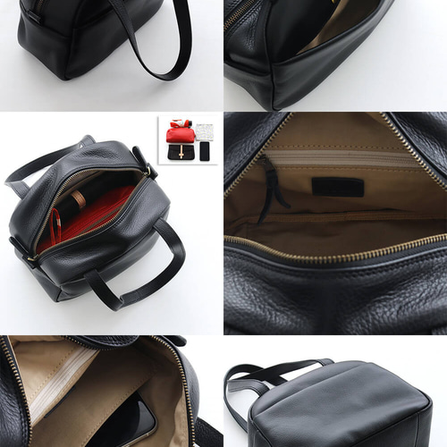 数量限定》フォーマルにも普段使いにも◎ 本革ミニボストンバッグ som