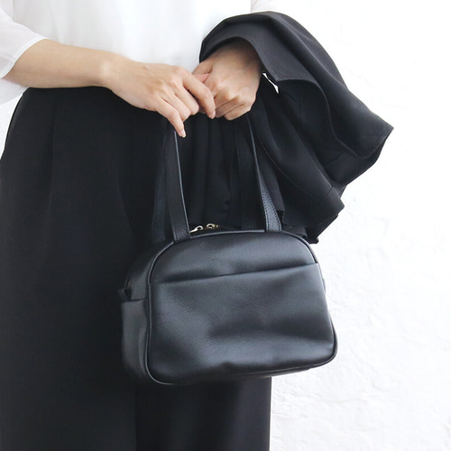 数量限定》フォーマルにも普段使いにも◎ 本革ミニボストンバッグ som