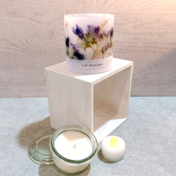 Botanical flower candle(スイートピー) LEDティーライトキャンドル付き 送料無料 3枚目の画像