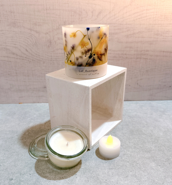 Botanical flower candle(オンシジューム) LEDティーライトキャンドル 送料無料 3枚目の画像