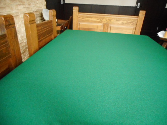 テーブルクロス（150×200）深緑 7枚目の画像
