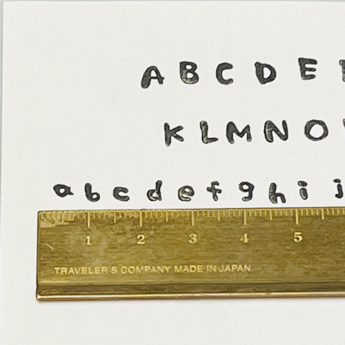 アルファベット版】シヤチハタ製Rira文字アルファベットセット＊ラバー