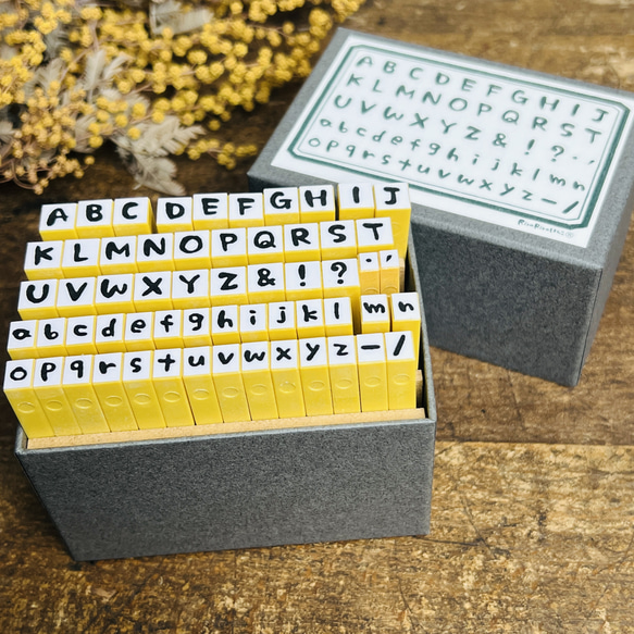 アルファベット版】シヤチハタ製Rira文字アルファベットセット＊ラバー