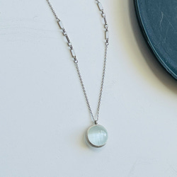 グリーントルマリン✳︎スクエアカット K18YG ネックレス ネックレス