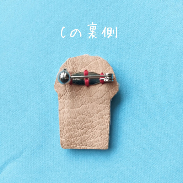 ポップコーンの刺繍ブローチ☆ハローサーカス 8枚目の画像