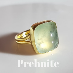 最新作『prehnite』の世界でひとつの天然石リング 1枚目の画像