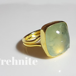 最新作『prehnite』の世界でひとつの天然石リング 3枚目の画像