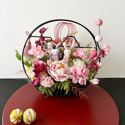 鏡餅のお正月プリザーブドフラワーアレンジ プリザーブドフラワー