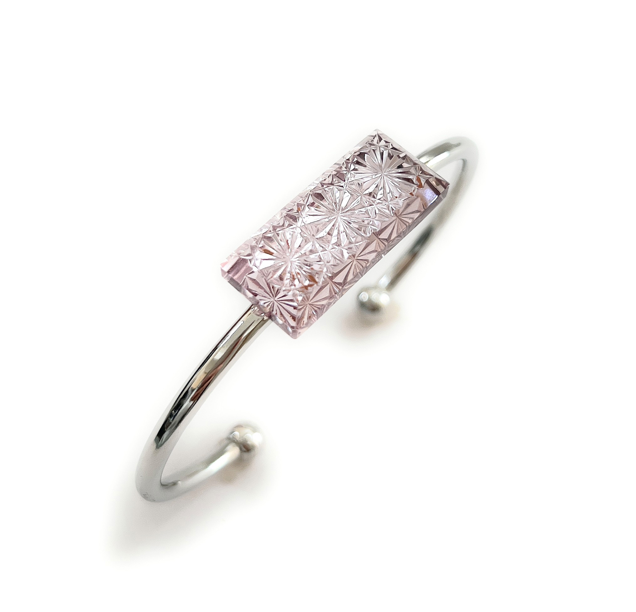 東京切子バングルll　星姫　アメジスト