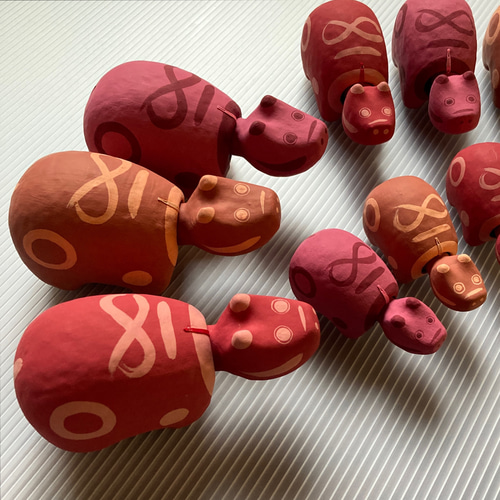 赤べこ】size L シンプルなデザインの赤べこ modern color