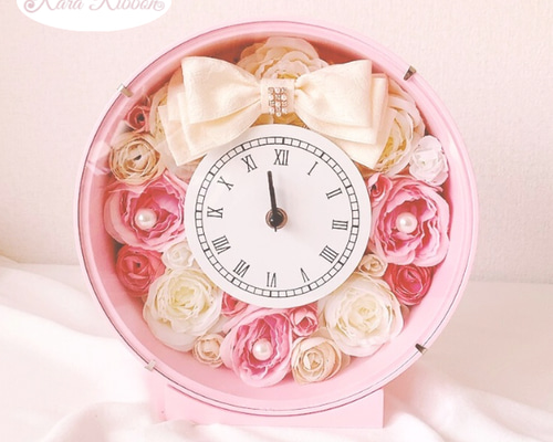 花時計 置時計 掛け時計 母の日ギフト ウエディングギフト お祝い プレゼント 送料無料】 花時計 時計 置き時計 掛け時計 花 フラワー