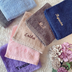 simple towel　⚘　タオルハンカチ　入園入学　転勤　プチギフトに 1枚目の画像