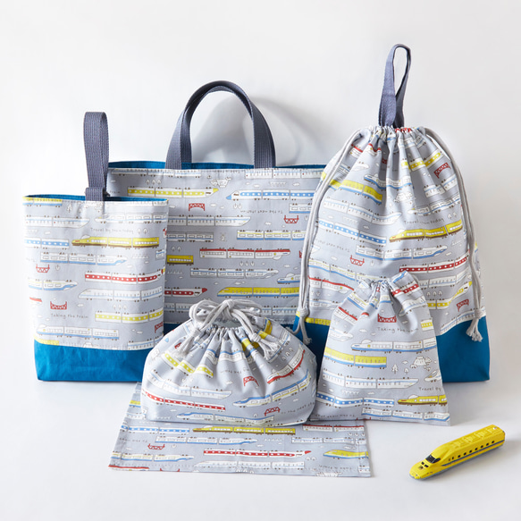 入園入学グッズ(新幹線・グレー)