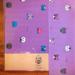 「おしゃれネコ」A４ グリーン＆ピンク 10枚 ラッピングペーパー  包装紙  cat_a4_green_pink 4枚目の画像