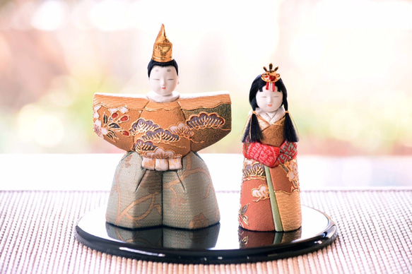 【送料込】真鍮タイプ HINA人形 ひな人形 お雛様 雛祭り 雛人形 立ち雛 ひな人形・雛飾り 有松人形工房 通販 15307903