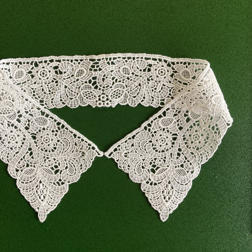 アンティーク襟レース・襟モチーフ・付け襟 #196C その他ファッション