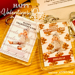 2024Valentine♥/chocolate/cookie/写真入りキーホルダー/オーダー/プチギフト 2枚目の画像