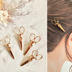 アンティークパール 髪留め ヘアクリップ ハンドメイド ウエディング