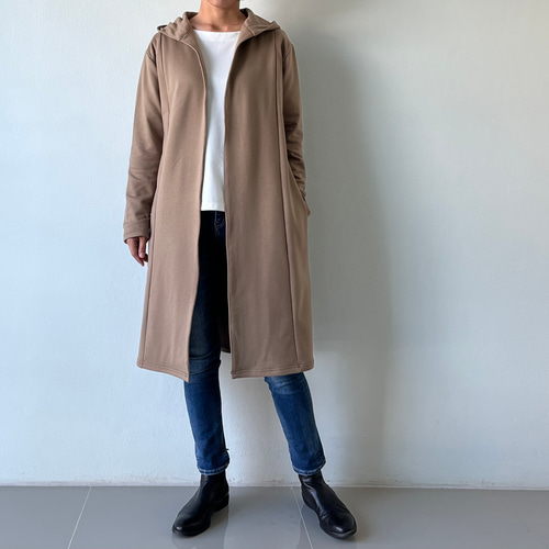 春コート フード パーカー コーディガン グレージュ ダブルフェイス 素敵 楽天市場】【目玉！マラソンクーポンで3480円】パーカー コート