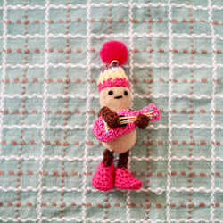 小さなミュージシャン♪ピンクニット帽☆ウクレレピーナッツ(s) 8枚目の画像