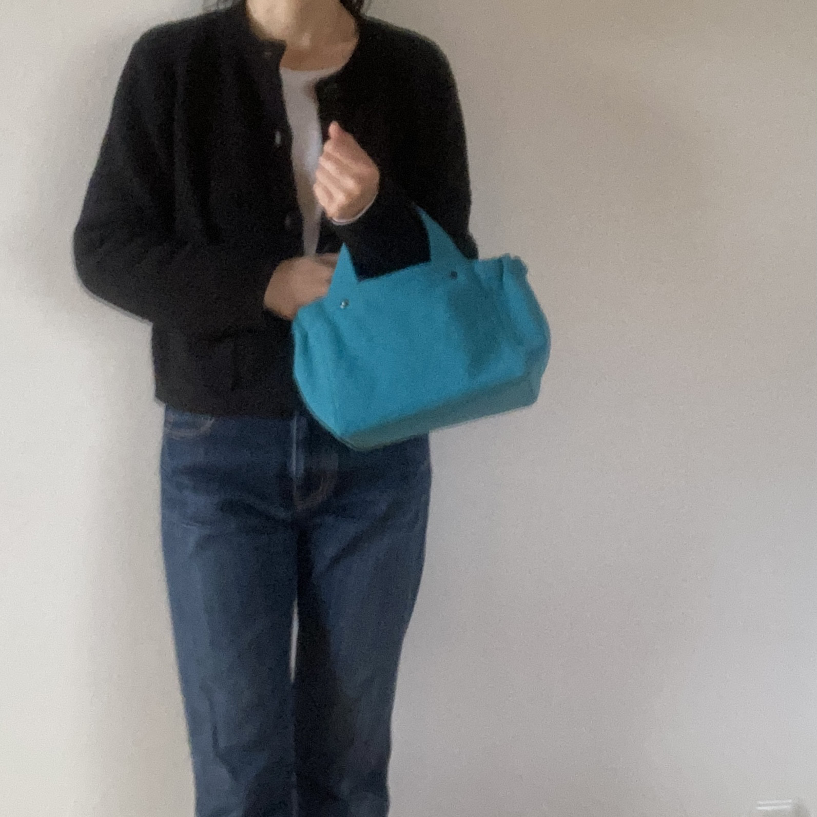 【受注製作】ギャザートート：Mini（セルリアンブルー）