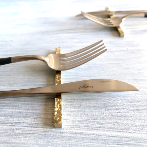 真鍮 5mm 四角カトラリーレスト 2個セット カトラリー cie 通販