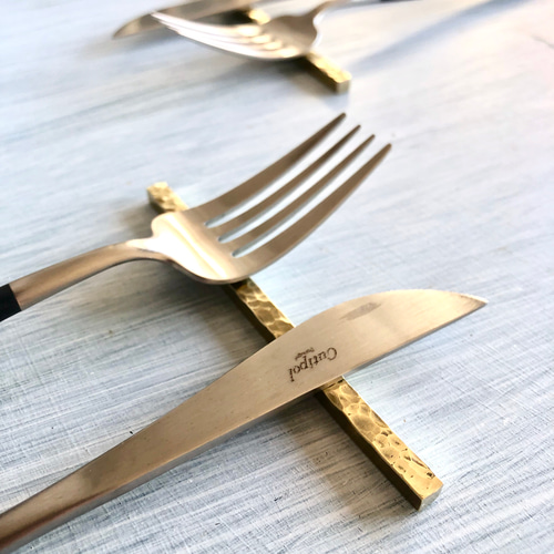 真鍮 5mm 四角カトラリーレスト 2個セット カトラリー cie 通販