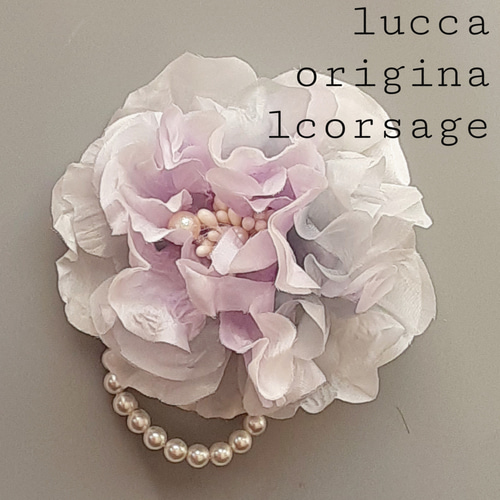 ﾗﾍﾞﾝﾀﾞｰ×ｸﾞﾚ-♡シルク100%高級ｺｻｰｼﾞｭ*ｻﾃﾝの光沢.ﾌｫｰﾏﾙ,入学式. 卒業式