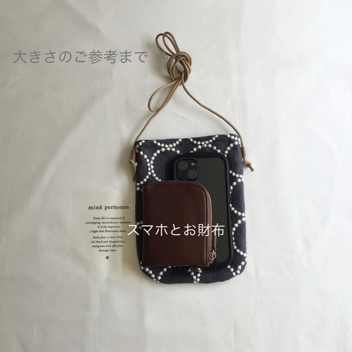 再販です 斜め掛けスマホショルダーポシェットminäperhonen tambourine