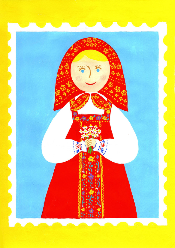 原画『ロシアの民族衣装』 3枚目の画像