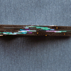 漆工芸螺鈿ネクタイピン　ストライプ 9枚目の画像