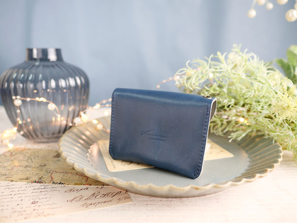 ｷｭｲｰﾙﾃﾞｿﾝ コロンとかわいいシンプルなコンパクト財布　付属に栃木レザー使用《アイボリー》 2枚目の画像