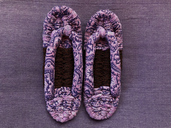 布ぞうり indoor cloth sandals (全長: 25cm, 幅: 最大9cm) PN: 220901 3枚目の画像