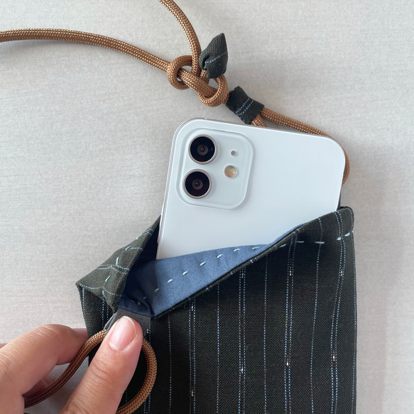 Unique item | KIMONO fabric mini crossbody bag - CRB283 第3張的照片