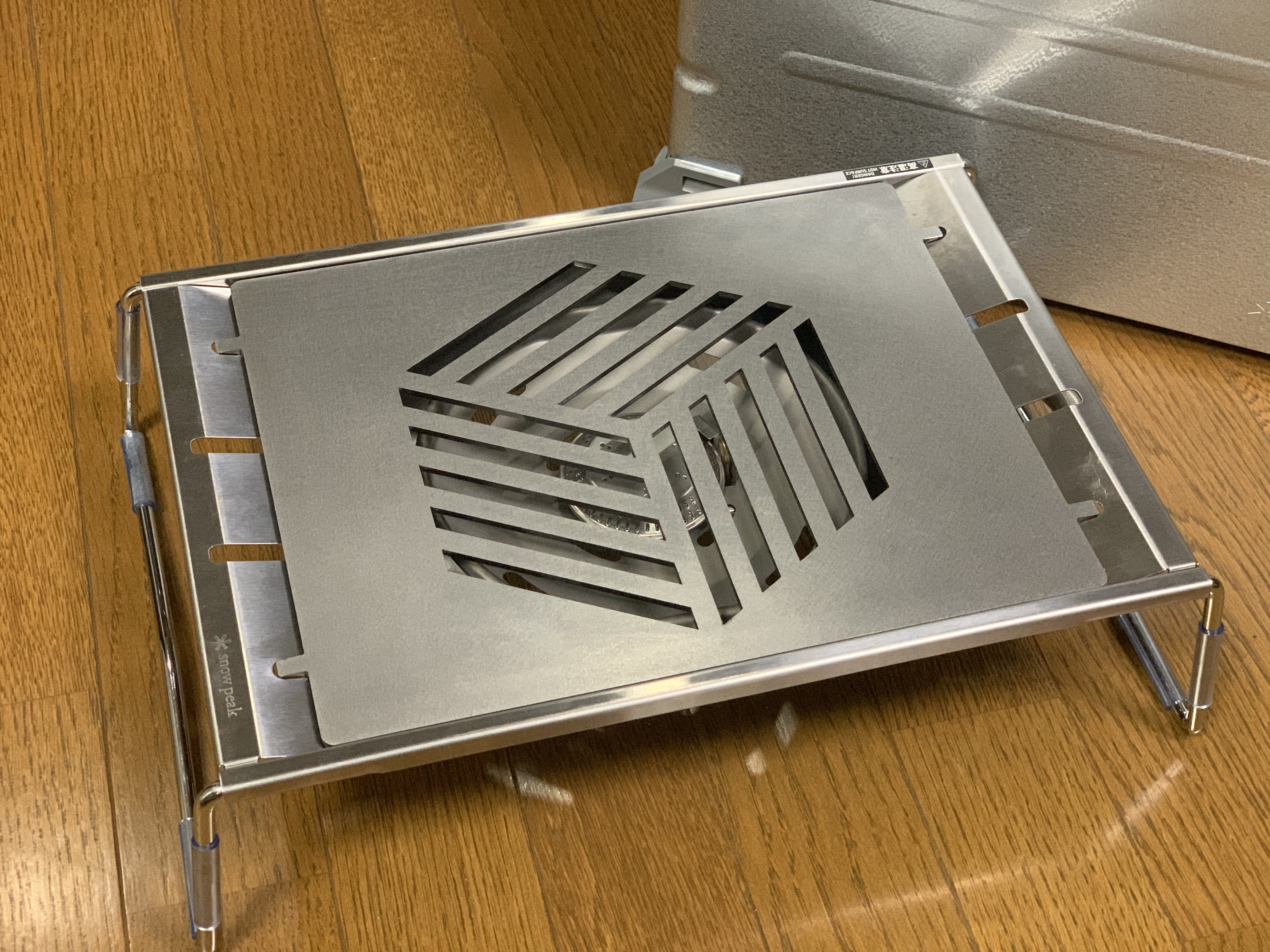 フラットバーナー　五徳プレート　麻柄　スノーピーク用 フラットバーナー 五徳プレート 麻柄 スノーピーク用 キャンプ