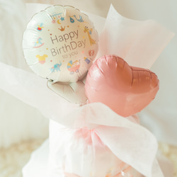 ✴︎出産祝い✴︎ オムツケーキmini ピンク 2枚目の画像