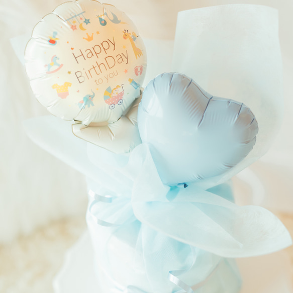 ✴︎出産祝い✴︎ オムツケーキmini ブルー 2枚目の画像