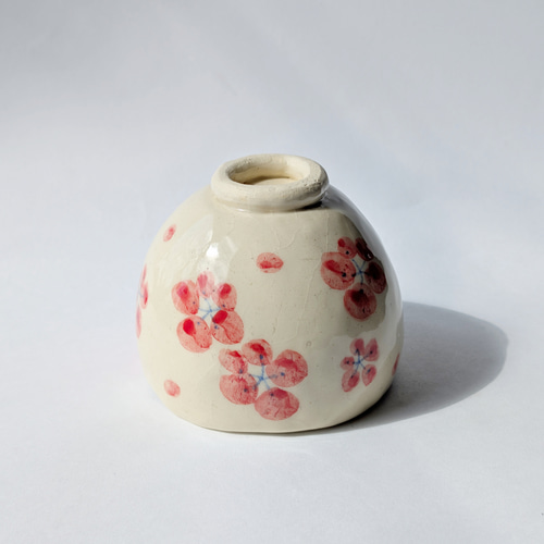 ☆現品限り☆ ぐい呑み／湯呑み 梅 手びねり A 湯呑み しののめラボ