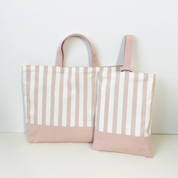 入園入学3点セット チェリー柄くすみピンク×ストライプ新品、未使用 Amazon | [My sweetie] レッスンバッグ 入園入学 5点セット